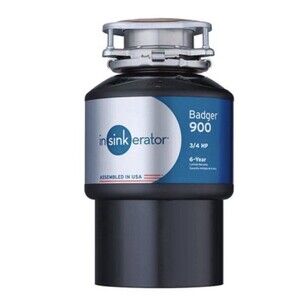 Insinkerator Badger 900 Food Waste Garbage Disposal 3/4 HP